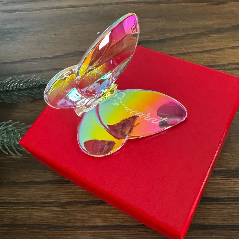 Baccarat Multicolor Crystal Butterfly - Picture 5 of 5